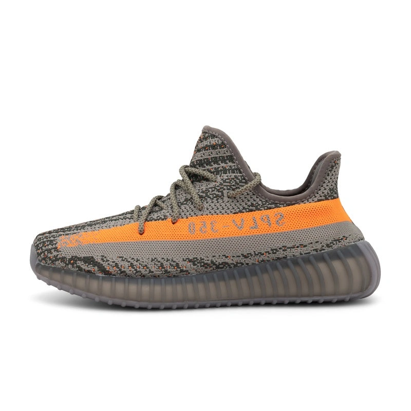 Boost 350V: L'Énergie Grise & Orange, Vos Pieds S'envolent ! Sneakers de Fitness Premium pour Adultes.